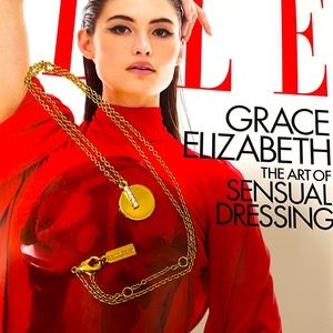 BNWOT BAUBLEBAR GOLD TONE DISC WITH LAYERED CRYSTAL BAR NECKLACE